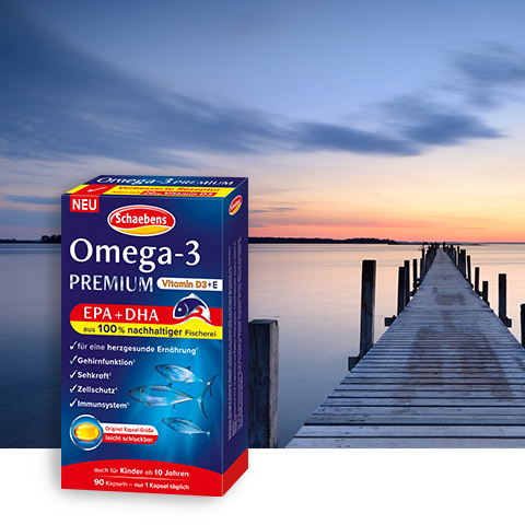 Omega-3 PREMIUM Vitamin D3 + E